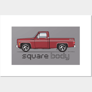 square body Posters and Art